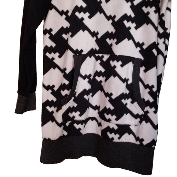 DKNY Houndstooth Hoodie dress size medium - Picture 3 of 9